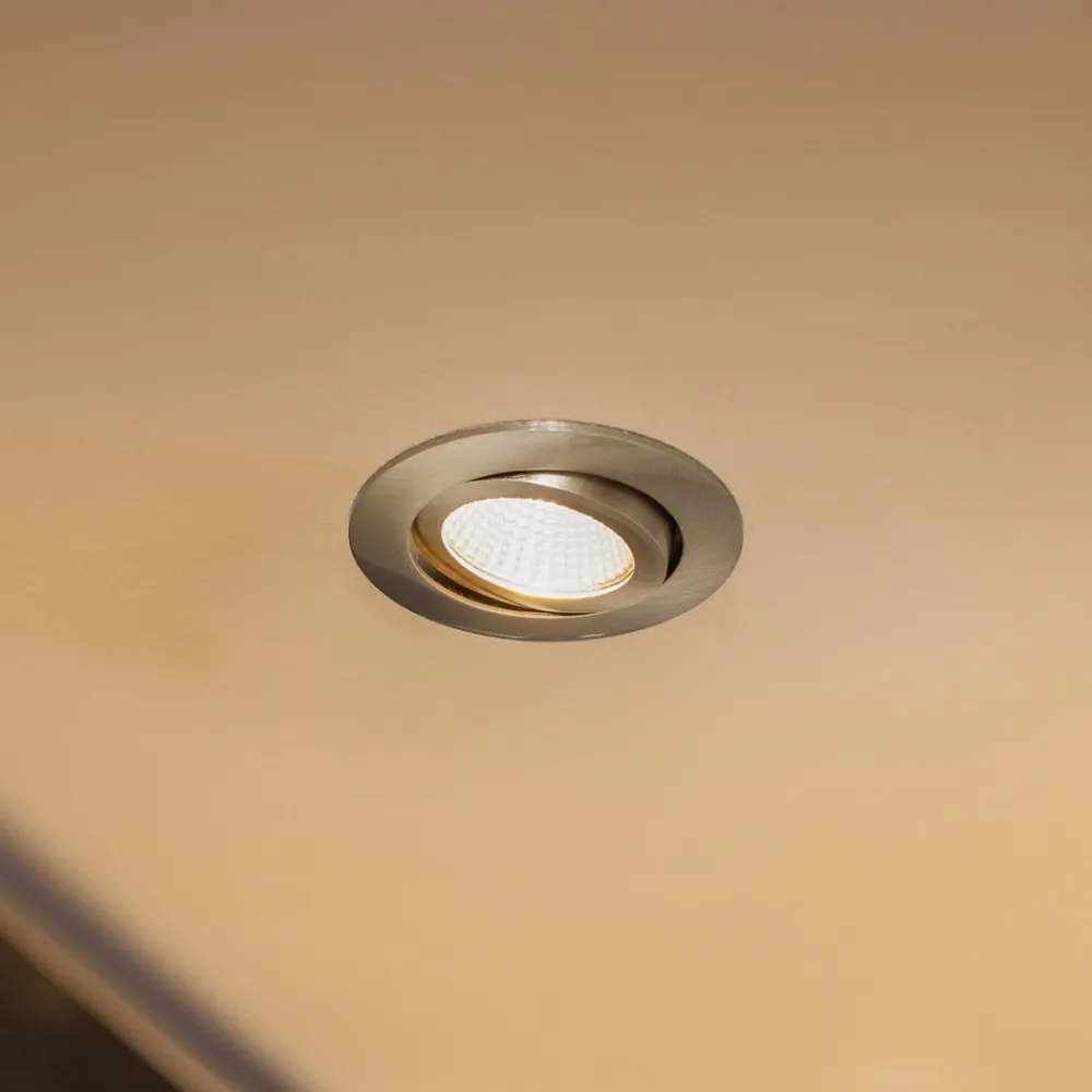 BRUMBERG BB03 innfelt RC driver kant matt nikkel| Butikkbelysning|Downlights