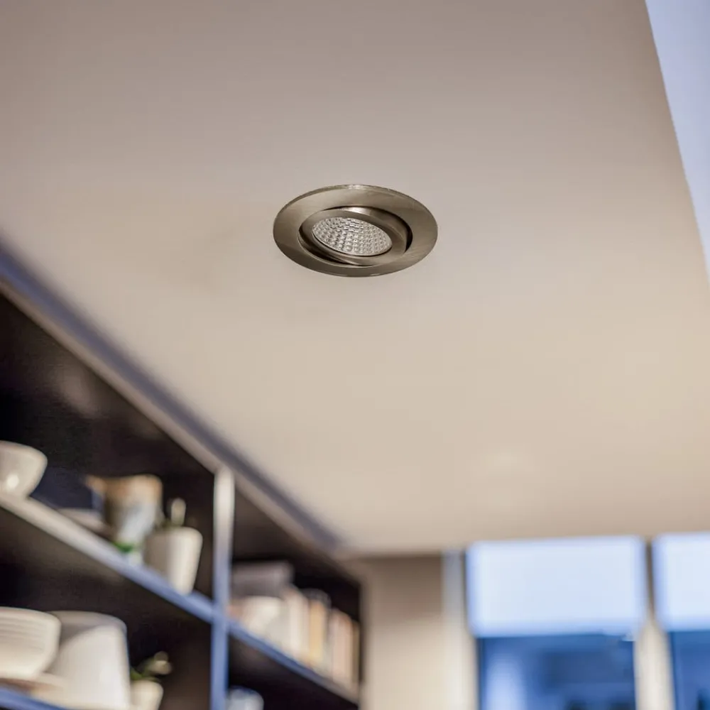 BRUMBERG BB03 innfelt RC driver kant matt nikkel| Butikkbelysning|Downlights