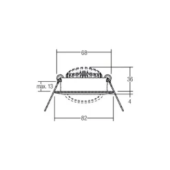 BRUMBERG BB03 innfelt RC driver rund hvit Best