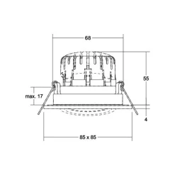 BRUMBERG BB25 IP65 innfelt ikke dimbar hvit Best