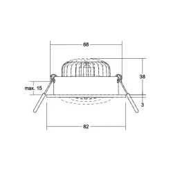 BRUMBERG BB33 LED-downlight ikke dimbar hvit| Butikkbelysning|Downlights