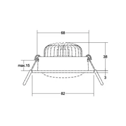 BRUMBERG BB35 LED-downlight ikke dimbar hvit| Butikkbelysning|Downlights