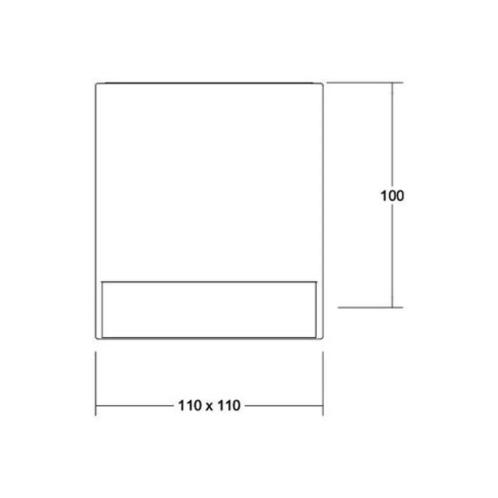 BRUMBERG Blokk LED-taklampe, 11x11 cm| Taklamper Utendørs