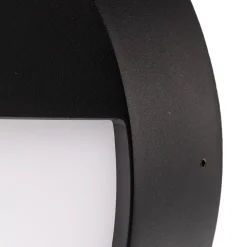 BRUMBERG Eye utendørs LED-vegglampe halv, svart| Taklamper Utendørs