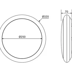 BRUMBERG Gavan LED-taklampe, IP65, hvit Ø32cm Hot