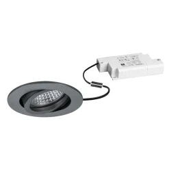 BRUMBERG LED innfelt spot Tirrel-R, dimbar, titan matt| Butikkbelysning
