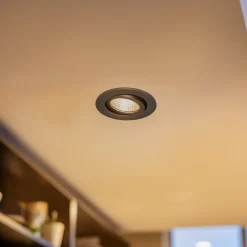 BRUMBERG LED-downlight, 38° rund svart 3 000 K| Butikkbelysning