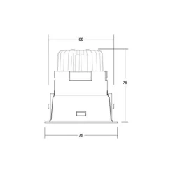 BRUMBERG LED-spot Binato DALI-dim-til-varm-tilkoblingsboks hvit Best