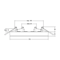 BRUMBERG Moon Mini LED-taklampe RC CCT, Ø17 cm Sale