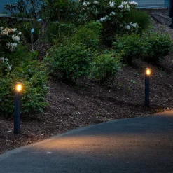 BRUMBERG Quader LED-veilampe, grafitt, IP54| Gatebelysning, Pullert Belysning