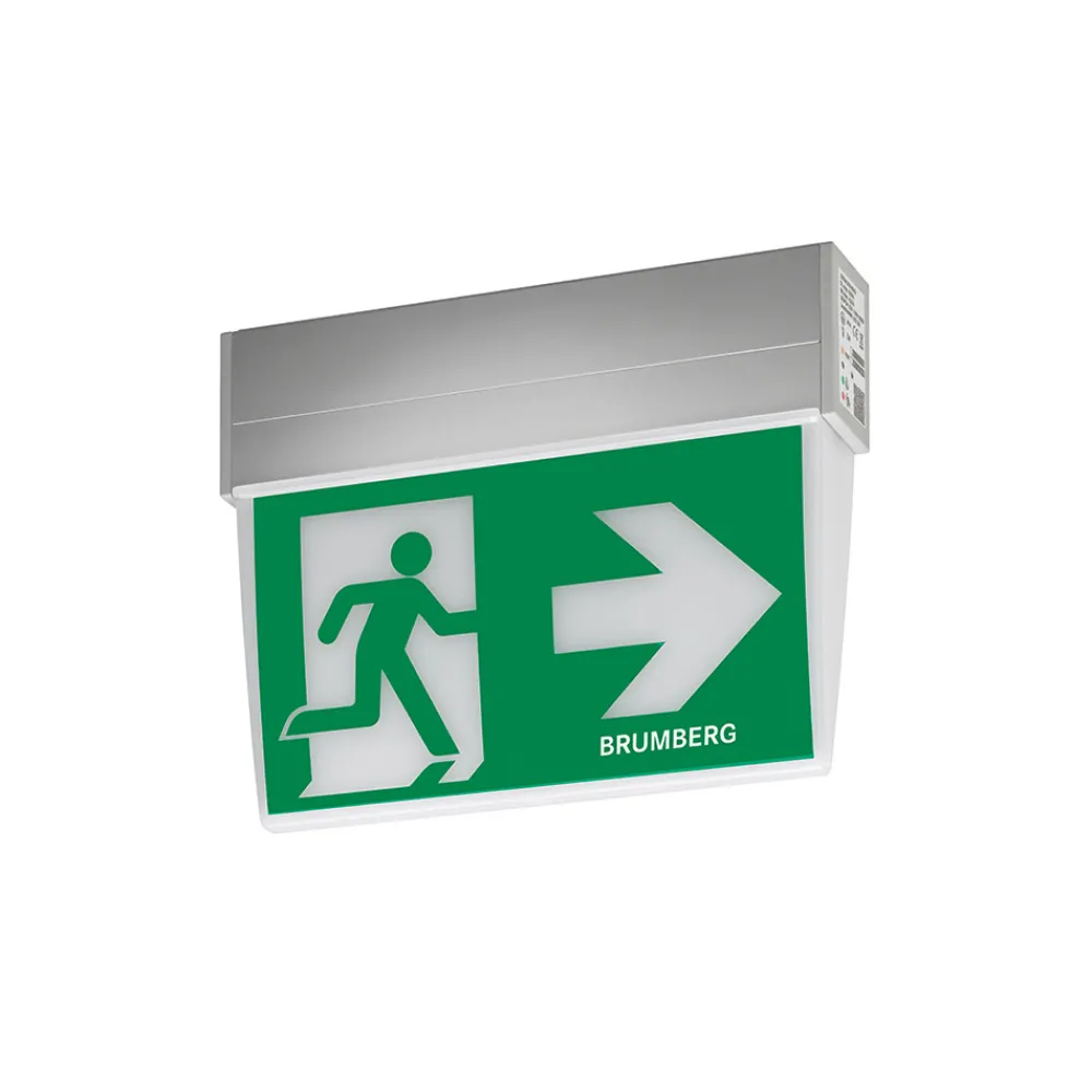 BRUMBERG Rescue Two LED-nødlys, IP41, kileform| Nødlys