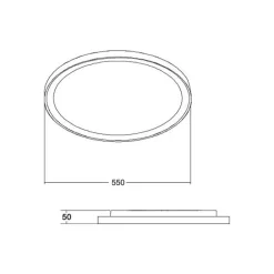 BRUMBERG Sunny Maxi LED-lampe DALI Ø55cm svart Hot