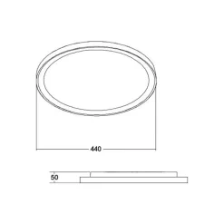 BRUMBERG Sunny Midi LED-taklampe RC CCT svart