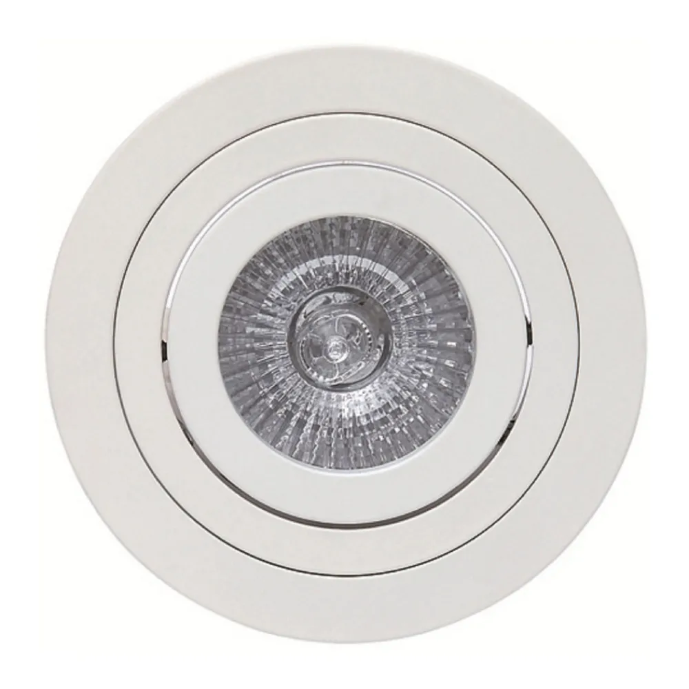 Mantra Iluminación Básico innfellingslampe, rund, matt hvit Hot