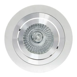 Mantra Iluminación Básico innfellingslampe, rund, satin nikkel