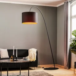 Nowodvorski Lighting Buelampe Alice med svart og gull skjerm Discount
