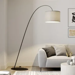 Nowodvorski Lighting Buelampe Alice med tekstilskjerm grå