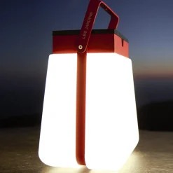Les Jardins Bump 300 LED-solcellelykt bærbar, rød