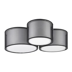 Trio Lighting Burton taklampe, 65x55cm, tre lampeskjermer| Taklamper