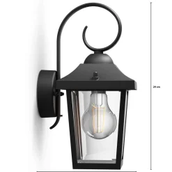 Philips Buzzard myGarden - svart utendørs vegglampe Sale
