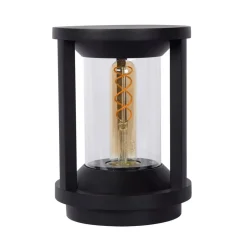 Lucide Cadix bunnlampe 22 cm i støpt aluminium| Sokkellamper Med Sensor|Sokkellamper