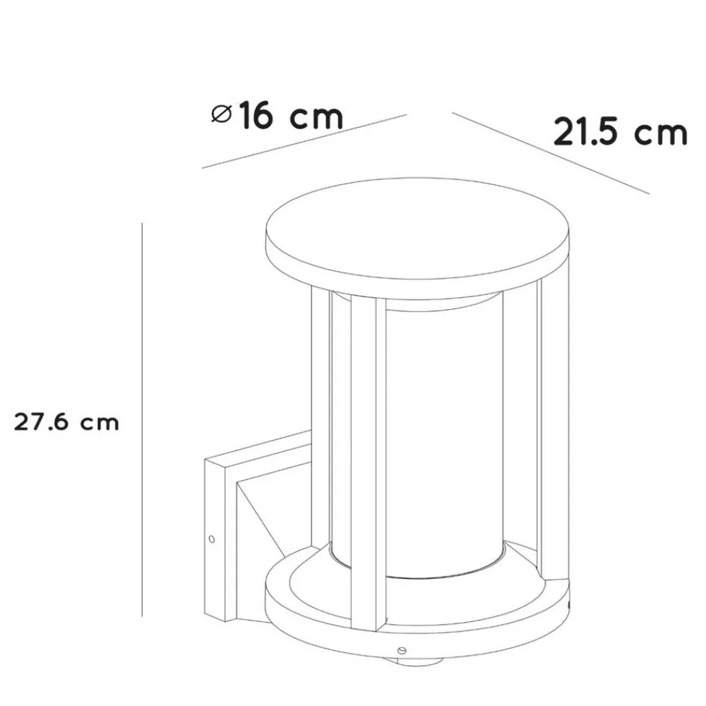 Lucide Cadix utendørs vegglampe laget av støpt aluminium Hot