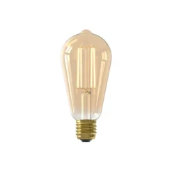Calex E27 ST64 LED 3,5W LED filament gull 821| E27 Pærer|Dimbar Led-Pære