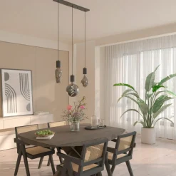 Calex Kalmar LED-pære E27 5W G200 1800K dim titan