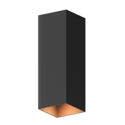 Calex LED utendørs vegglampe Rektangel opp/ned høyde 23cm sort Discount