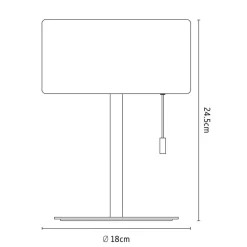 Calex LED-bordlampe, IP44, trekkbryter| Terrassebelysning