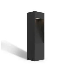 Calex LED-sokkellampe Terni, svart aluminium, IP65 Best