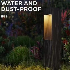 Calex LED-sokkellampe Terni, svart aluminium, IP65 Best