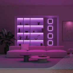 Calex LED-stripe Vibey, lengde 2 m, plugg, fjernkontroll, RGB, CCT| Lysstriper