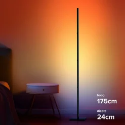 Calex Smart LED-gulvlampe, sammenleggbar WLAN CCT RGB| Smarthus Belysning|Led-Innendørs