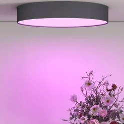 Calex Smart LED-taklampe Fabric, Ø 30 cm, RGBW, dimbar Sale