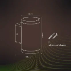 Calex Smart utendørs downlight, CCT, RGB| Kommersiell Utebelysning|Smarthus Utebelysning