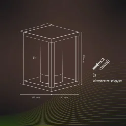 Calex Smart utendørs vegglampe, CCT, RGB| Vegglamper Utendørs