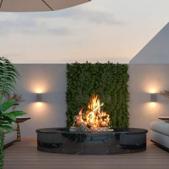 Calex utendørs vegglampe GU10, opp/ned, høyde 15 cm, antrasitt| Vegglamper Utendørs