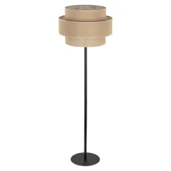TK Lighting Calisto gulvlampe, jute, sylinder, naturbrun, høyde 155 cm| Gulvlamper