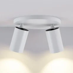 Deko-Light CAN TILT downlight, hvit, Ø 20 cm, 2 lyskilder, metall, GU10| Spotter I Tak