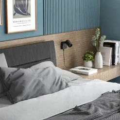 Deko-Light CAN TILT veggspot, svart, 10 x 10 cm, metall, USB-bryter| Vegglamper