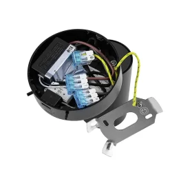 Deko-Light CAN TILT veggspot, svart, Ø 10 cm, metallbryter USB| Spotter I Tak