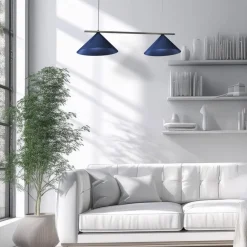 Eko-Light Capital hengelampe, blå, 2 lyskilder, Ø 46 cm, GX53| Pendellamper