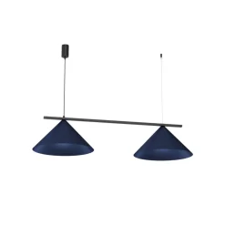 Eko-Light Capital hengelampe, blå, 2 lyskilder, Ø 46 cm, GX53| Pendellamper