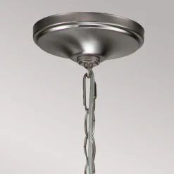 KICHLER Capitol Hill lysekrone, 6 lys, børstet nikkel| Lysekroner