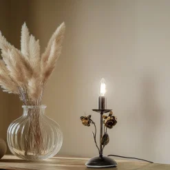 ONLI Carolina bordlampe, bronsefarget, 1 lyskilde, jern| Bordlamper