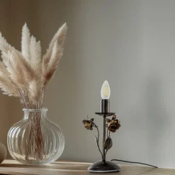 ONLI Carolina bordlampe, bronsefarget, 1 lyskilde, jern| Bordlamper