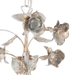 ONLI Carolina lysekrone, elfenbensfarget, 6 lyskilder, jern| Lysekroner