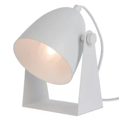 Lucide Chago bordlampe i metall, hvit