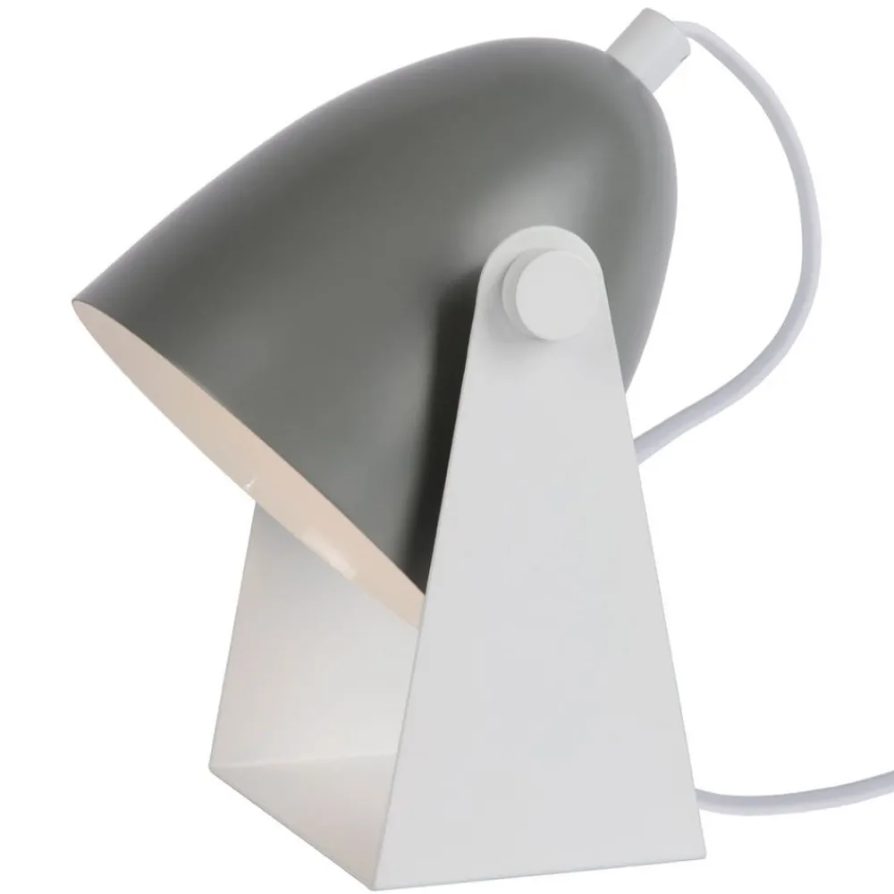 Lucide Chago bordlampe i metall, grå| Kontorbelysning|Bordlamper